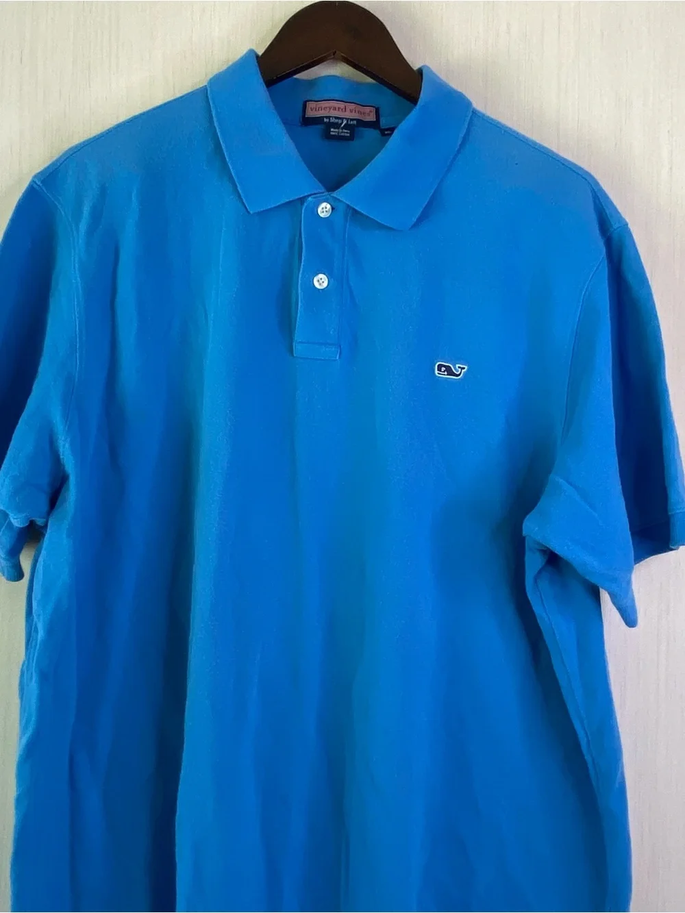 Vineyard Vines by Shep & Ian Men’s Short Sleeve 100% Cotton Polo Blue XL